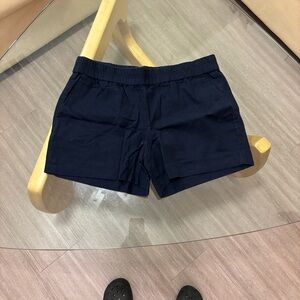 J. Crew High Waist Navy Shorts